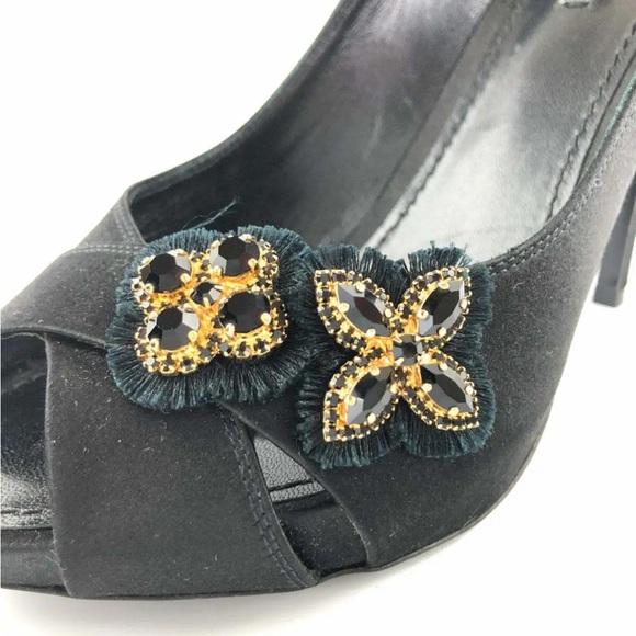 ✨Louis Vuitton Athen Satin Peep-toe Pumps✨ - Picture 3 of 13